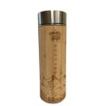 Apple Bamboo Stainless Steel Flask
